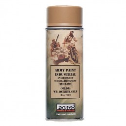 SPRAY CAN MILITARY POWDER PAINT 400ML ARMY PAINT DUNKEL GELB FOSCO